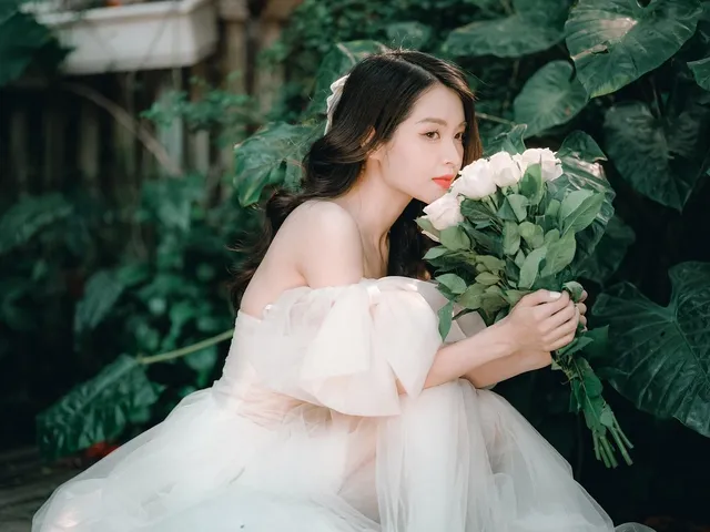 Robe de mariée de plage - En mousseline - Taille haute - Avec bretelles - Style bohème - - 52 Vêtements et accessoires